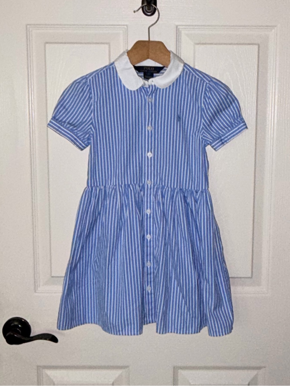 Polo by Ralph Lauren Blue and White Striped Dress - Picture 8 of 8